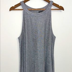 TORRID—Size 2 blouse. Silver. No rips or stains.